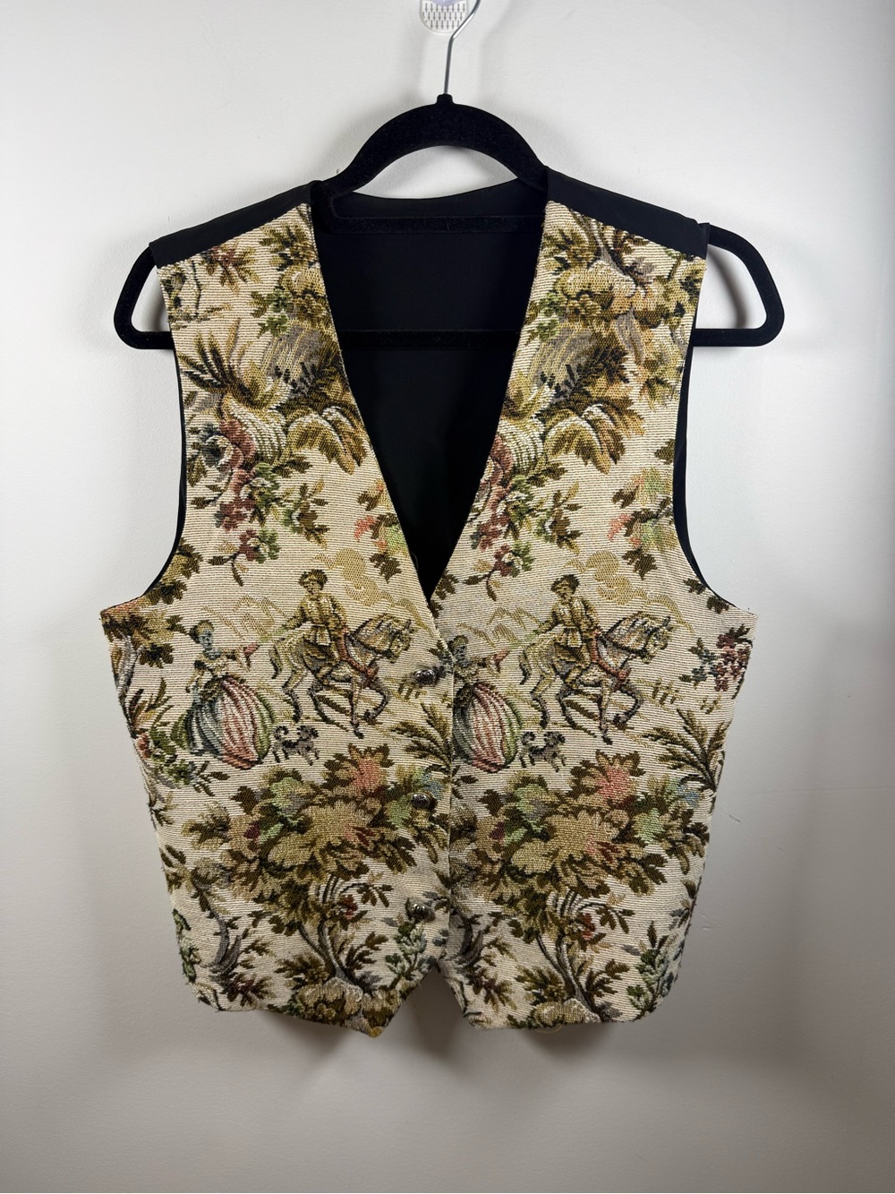 Ornate Tapestry Vest P2P 18.5” Size M/L
